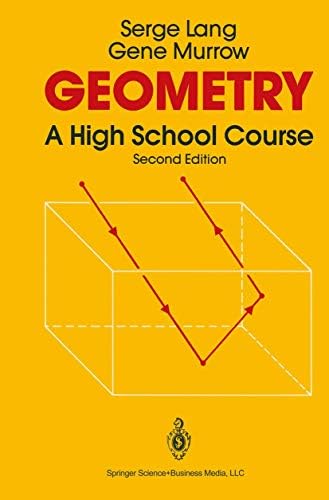 Amazon.com: Geometry: A High School Course: 9780387966540: Lang