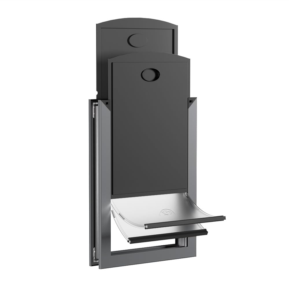 Photo 1 of Rescumascer Medium Dog Door for Door, Aluminum Doggie Door with Telescoping Tunnel, Two Sliding Lock Panels, Easy Installation Doggy Door for Medium Dogs and Large Cat up to 30lbs