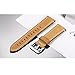bayite Bands Compatible Fitbit Versa, Classic Genuine Leather Accessories Wristband Replacement Fitness Strap for Versa Light Brown Women Men