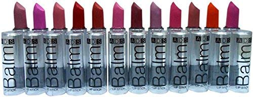 ADS HIJAN Combo Balm Matte Lipstick - Set Of 12 (Multicolor)