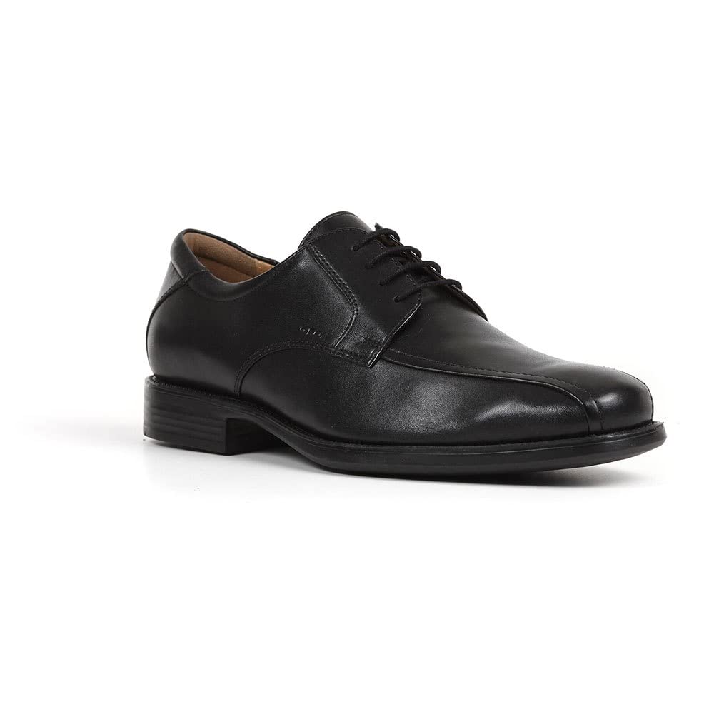 Geox Herren U Federico W Derby, Schwarz, 41.5 EU 2