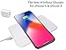 Wireless Charger, Qi Wireless Charging Pad Station Mat, Fast 10W for Samsung Galaxy S8 S7 S6 Edge, Note 5 8, iPhone 8, 8 Plus, iPhone X, Nexus, HTC, Nokia, LG G6-2A AC Adapter Charger INCLUDED (White)