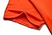 JollieLovin Women's Short Sleeve Loose Fit Flare Hem T Shirt Tunic Top (Orange, 2X)