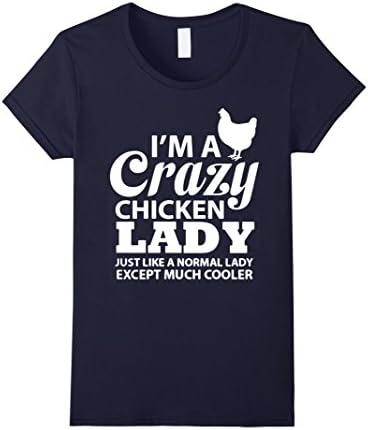 Women's Chicken Shirt Large Navy