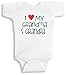 Lil Shirts I love My Grandpa And Grandma Baby Bodysuit (0-3 Months)