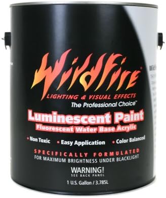 Wildfire Glow Green Phosphorecent Black Light Paint, 1 Gallon