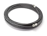 THE CIMPLE CO - 75' Feet, Black RG6 Coaxial Cable (Coax Cable) - Made in The USA - with Connectors, F81 / RF, Digital Coax - AV, CableTV, Antenna, and Satellite, CL2 Rated, 75 Foot