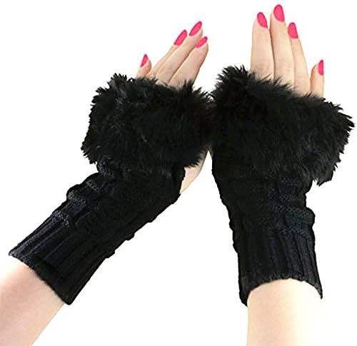 Vivoice Women Fingerless Gloves - Mitten Winter Gloves Warmer Knitted Gloves for Outdoor