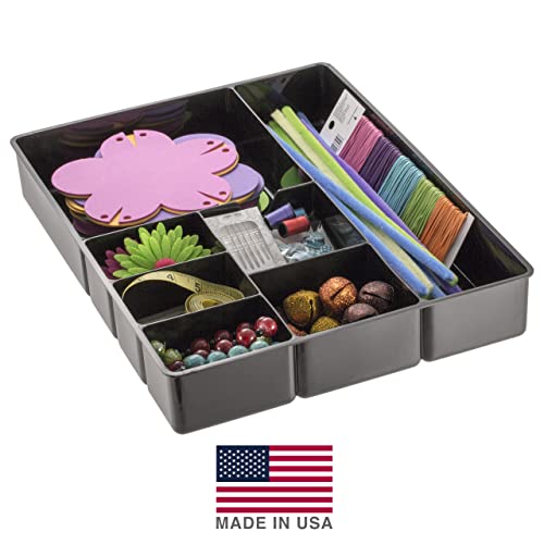 Officemate Deep Drawer Organizer Tray, 8 Compartments, 2 1/4"H x 15 1/8