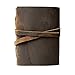 Handmade Leather Journal Notebook/Notepad - Antique Brown (7 x 5 Inch) Genuine Crazy Horse Leather with Gift Box - Vintage Look, Perfect for Journaling, Travel, Sketching for Men and Women