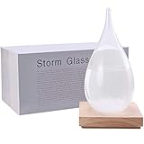 Storm Glass Weather Predictor|Fitzroy HMS Beagle Crystal Predicting Bottle|Barometers forThe Home|st71 Droplet Barometer|Home and Office Fashion Decorations|Birthday an Christmas Friendship Gifts