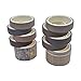 EnYan 10 Rolls Vintage Washi Tape Set, Japanese Masking Decorative Tapes for DIY Crafts and Arts Bullet Journal Planners Scrapbooking Adhesive