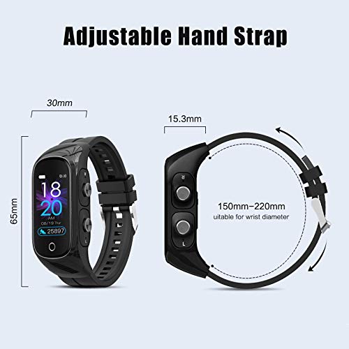 Wnyou Fitness Tracker SmartWatch Earbuds 2 in 1 Activity Bracelet