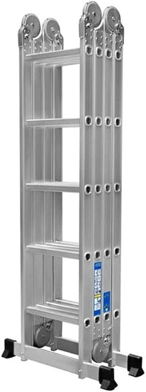 Escada articulada multifuncional de alumínio dobrável 4x5 degraus