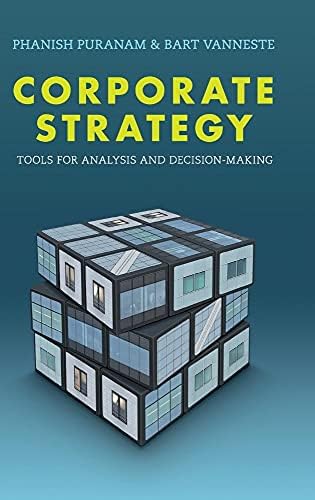 Amazon.com: Corporate Strategy: Tools for Analysis and Decision