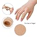 FOZZA 48 Pieces Toe Cushion Tube Multi Size Toe Tubes Sleeves Protectors Cushions Fabric Protectors with Gel Lining Soft Gel Corn Pad Toe Separator Tubing for Bunion, Hammer Toe, Callus, Corn, Blister
