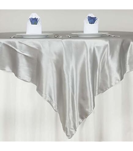 Wedding Linens Inc. Manteles Cuadrados De Poliéster De 54