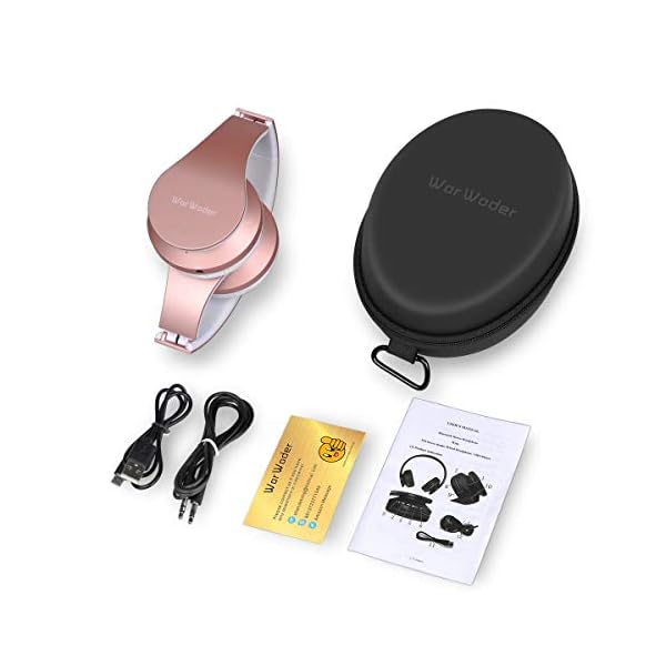 Bluetooth Headphones Over-Ear, Foldable Wireless and Wired Stereo Headset Micro SD/TF, FM for Cell Phone, PC, Soft…