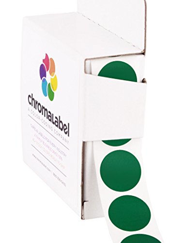0.75" Forest Green, Color-Code Dot Labels | Permanent Adhesive, 3/4 in. â€” 1,000/Dispenser Box