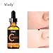 Organic Vitamin C Serum With Hyaluronic Acid Ylady Best Vitamin C Serum 20% Vitamin C & Hyaluronic Acid & Vitamin E Whitening Anti-Aging Anti-Wrinkle Moisturizer Serum For Face Neck Eyes 1fl.oz