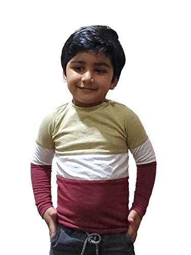 Buy Full Sleeve Kids T-Shirt (Beige) at Amazon.in