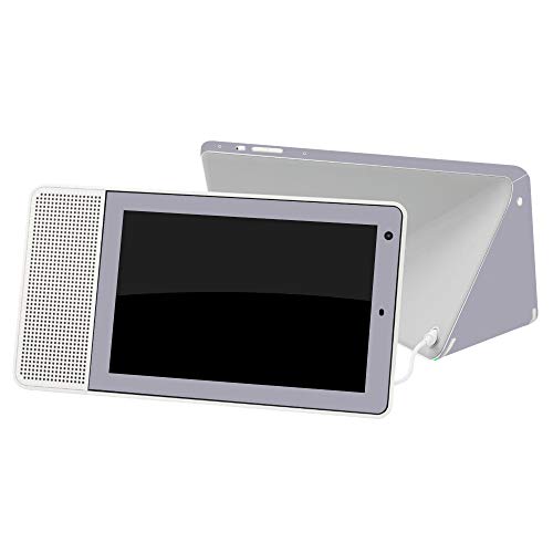 MightySkins Skin Compatible with Lenovo Smart Display 8” - Solid Gray | Protect…