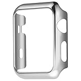 Apple Watch Series 2 Case - UniqueKay Ultra Slim & Light Weight Shiny Case for Apple iWatch S2 Series 2 42mm - Silver