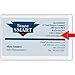 StoreSMART® - Business Card Holders - Non-Adhesive - Vinyl Plastic - Open Short Side - 10 Pack - PE222S-10