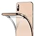 RANVOO Clear iPhone Xs Max Case, Soft Silicone Cover with Gold Electroplated Bumper Thin Slim Fit Case for iPhone Xs Max 6.5 Inch (2018), Gold