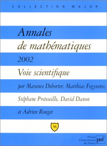 Annales de mathématiques, 2002