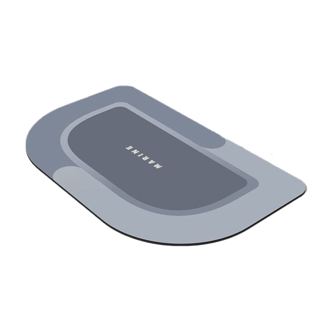 Non Slip Bath Mat,40x60cm Diatomite Bath Mat Bathroom Shower Mat,TPR Latex Bottom,Ultra Fast Drying,Microfiber Absorbent Bathroom Floor Mat,Machine-Washable,Eco Friendly,for Bathroom/Shower/Floor