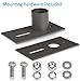 LEDMO Slip Fitter Adaptor Bronze Outdoor Packing Lot Light Fixture Mounting Brackets Adaptor Transform The Slip Fitter into Arm Mounting for Pole Tenon Adapter for Outdoor Flood Lights, Parking Lot