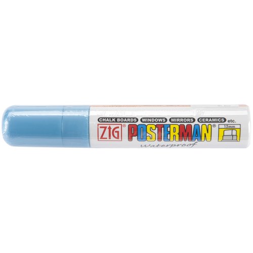 Zig 15mm Posterman Tip Marker, Metallic Blue