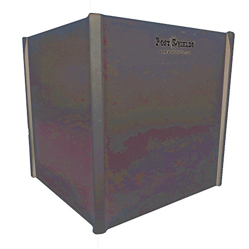 Post Shields Bronze 6" L x 6" W x 6" H Mailbox & Fence Sleeve Trimmer Protector