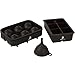 Silicone Ice Cube Trays Combo (Set of 2), Square and Sphere Ice Ball Maker with Lid & Large Square Molds and BONUS Funnel - Reusable & BPA Free