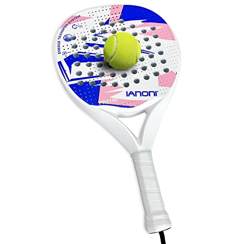 Premium Padel Racket, 100% Carbon Fiber