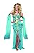 Dreamgirl Womens Sea Goddess Mermaid Costume, Turquoise, Small