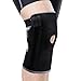 Knee Brace Adjustable Neoprene Knee Support Brace Sleeve for Arthritis,ACL, Meniscus Tear,Sports,Running, Basketball,Athletic (Black)