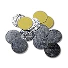 30 Z Palette Round Metal Stickers for Non-Magnetized Makeup Pans 26 mm For Use With Z Palettes Only