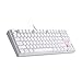 Redragon K552-N Mechanical Gaming Keyboard, 87 Keys, Tenkeyless, Compact Steel Construction with Cherry MX Blue Switches for Windows PC Gamer (No Backlight - White) primary