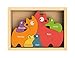 BeginAgain Cat Family Color Names Puzzle - Bilingual Wooden Colors - 2 and Up