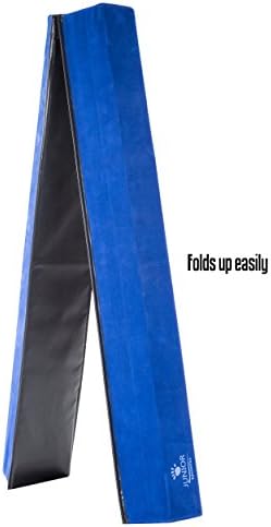 Junior Gymnastics Balance Beam – 2 x 4Ft Sectional Foam Low Floor Beam – Premium Synthetic Suede with Additional High Density EVA Foam Strip for Safety
