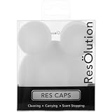 ResOlution Caps Universal Caps for Cleaning, Storage, and Odor Proofing Glass Water Pipes/Rigs and More - White