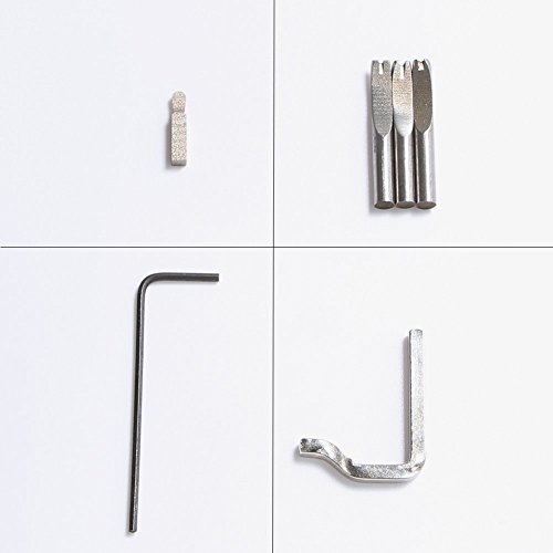 7 in 1 Adjustable Pro Stitching Groover and Creasing Edge Beveler Leathercraft Sets to Sew & Crease Leather