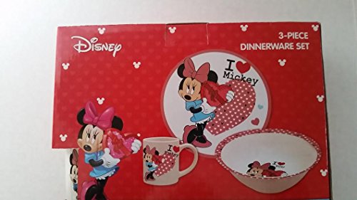 Minnie Mouse 3-Piece Dinnerware Set