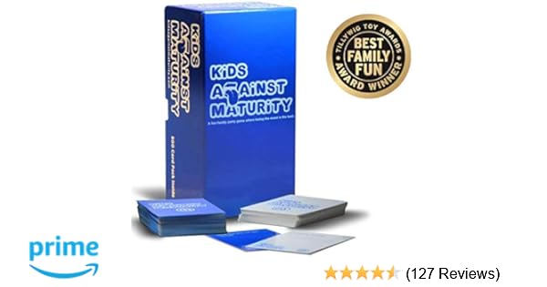 Kids Against Maturity Card Game For Kids And Humanity Super Fun Hilarious For Family Party Game Night - 