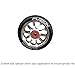 Fuzion 10 Spoke Metal Core 110mm Pro Scooter Wheel with ABEC 9 Bearings (Silver+Black)