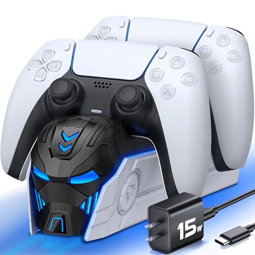 PS5 Controller Charger Station für Playstation 5 Dualsense Controller: Fast PS5 Dual Controller Stand Charger Dock
