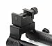 JINSE Bipod Picatinny Rail Foldable Swivel 5.1Inches Steel Stand Bipod Adapter
