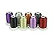 Sinbel Metallic Embroidery Thread 8 Spools Halloween Colors 500 Meters Per Spool for Brother Babylock Janome Singer Pfaff Husqvaran Bernina Machines (Halloween)